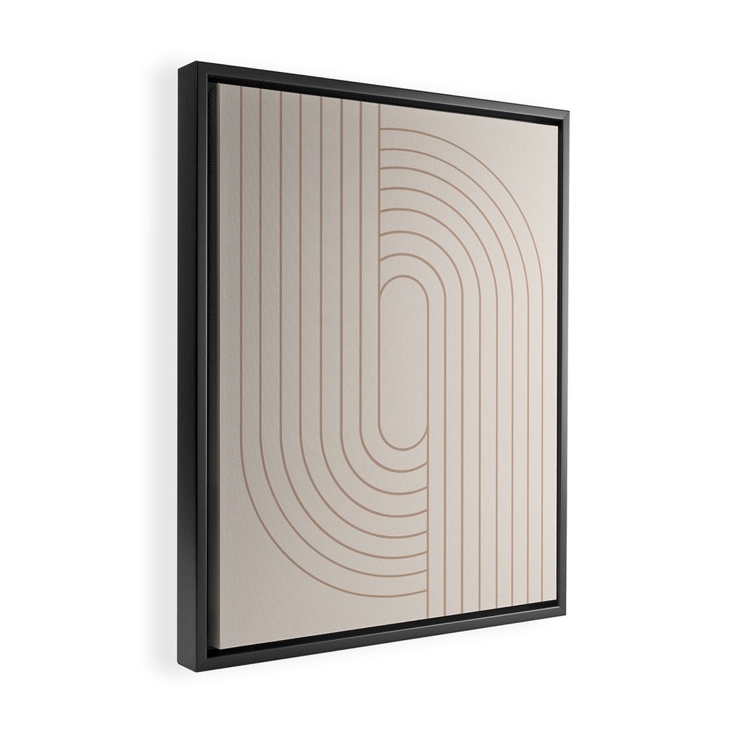 Oval Lines Abstract XXIX Framed Canvas Print Gallery Image 2