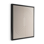 Oval Lines Abstract XXIX Framed Canvas Print Gallery Image 2