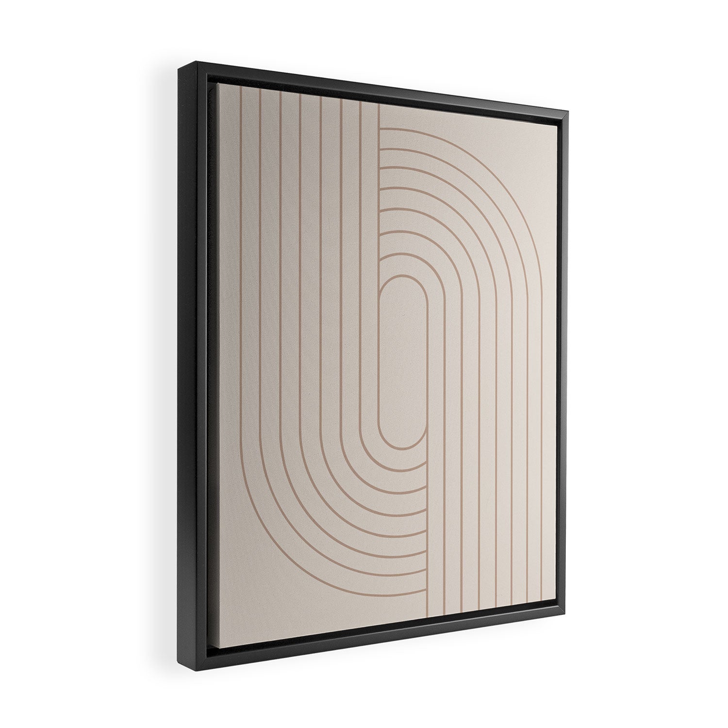 Oval Lines Abstract XXIX Framed Canvas Print Gallery Image 2