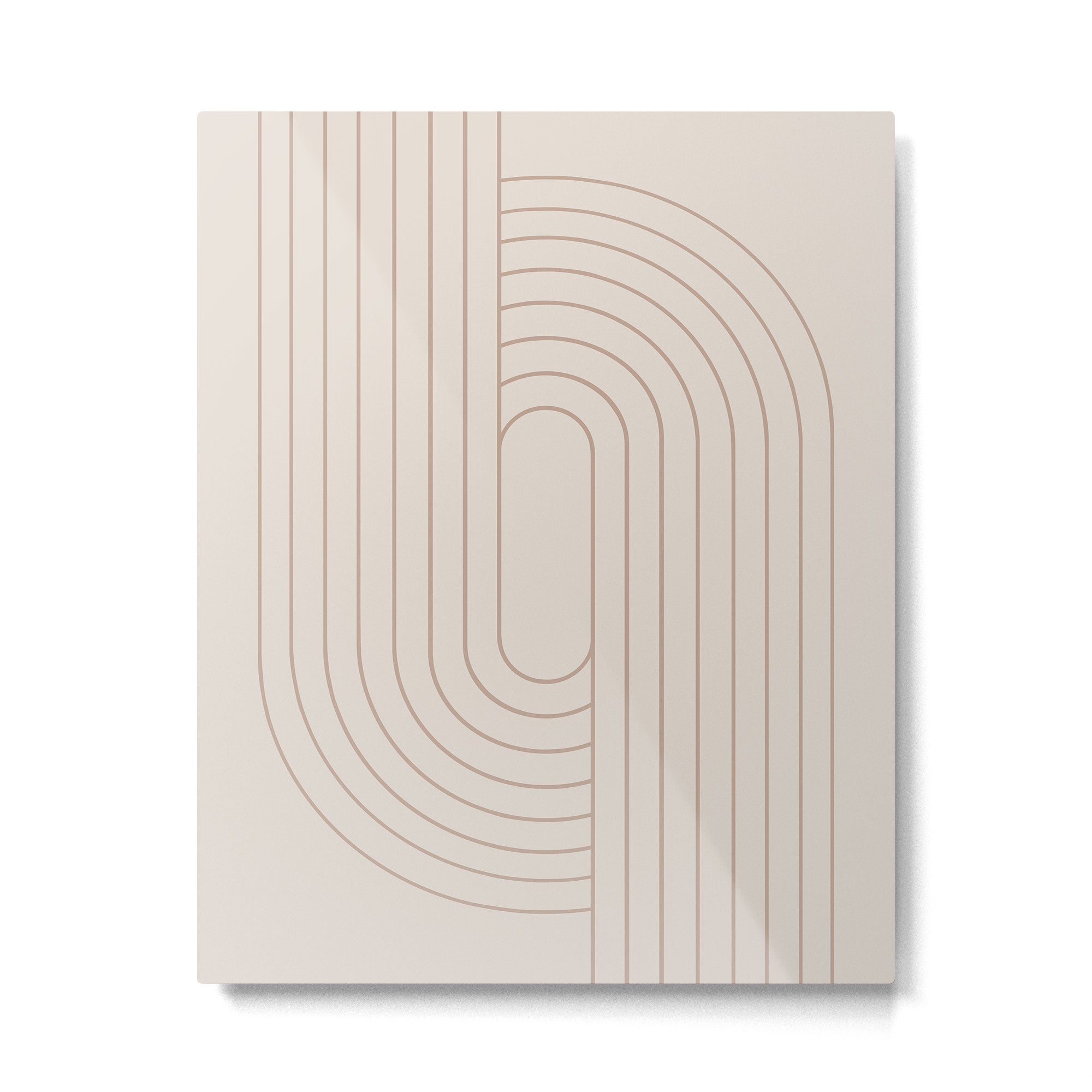 Oval Lines Abstract XXIX Metal Print Gallery Image 4