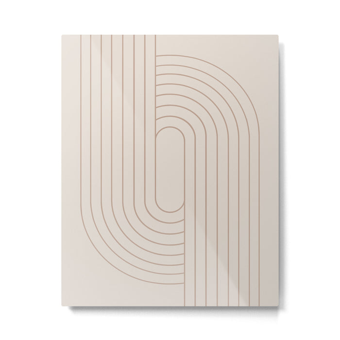 Oval Lines Abstract XXIX Metal Print Gallery Image 1
