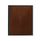 Oval Lines Abstract XXVI Framed Canvas Print Gallery Image 6