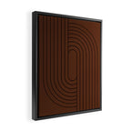 Oval Lines Abstract XXVI Framed Canvas Print Gallery Image 2
