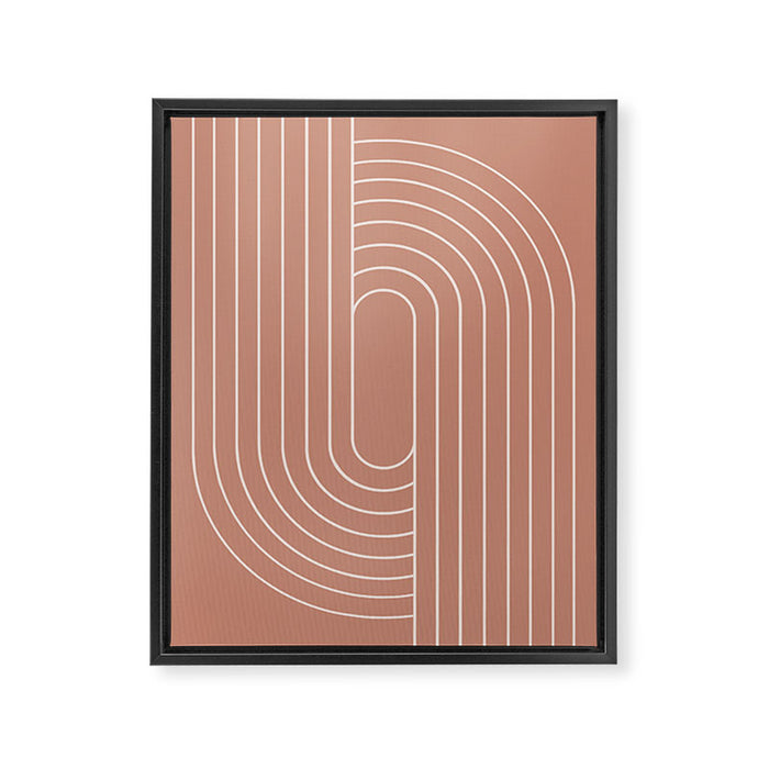 Oval Lines Abstract XXXI Framed Canvas Print Gallery Image 1