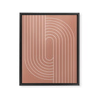 Oval Lines Abstract XXXI Framed Canvas Print Gallery Image 6