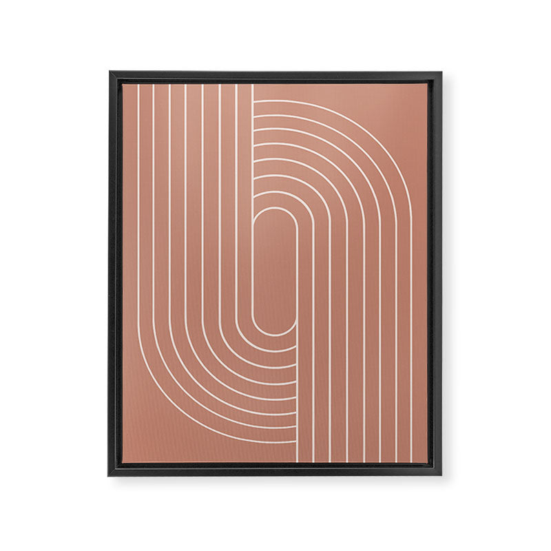 Oval Lines Abstract XXXI Framed Canvas Print Gallery Image 6