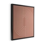 Oval Lines Abstract XXXI Framed Canvas Print Gallery Image 2