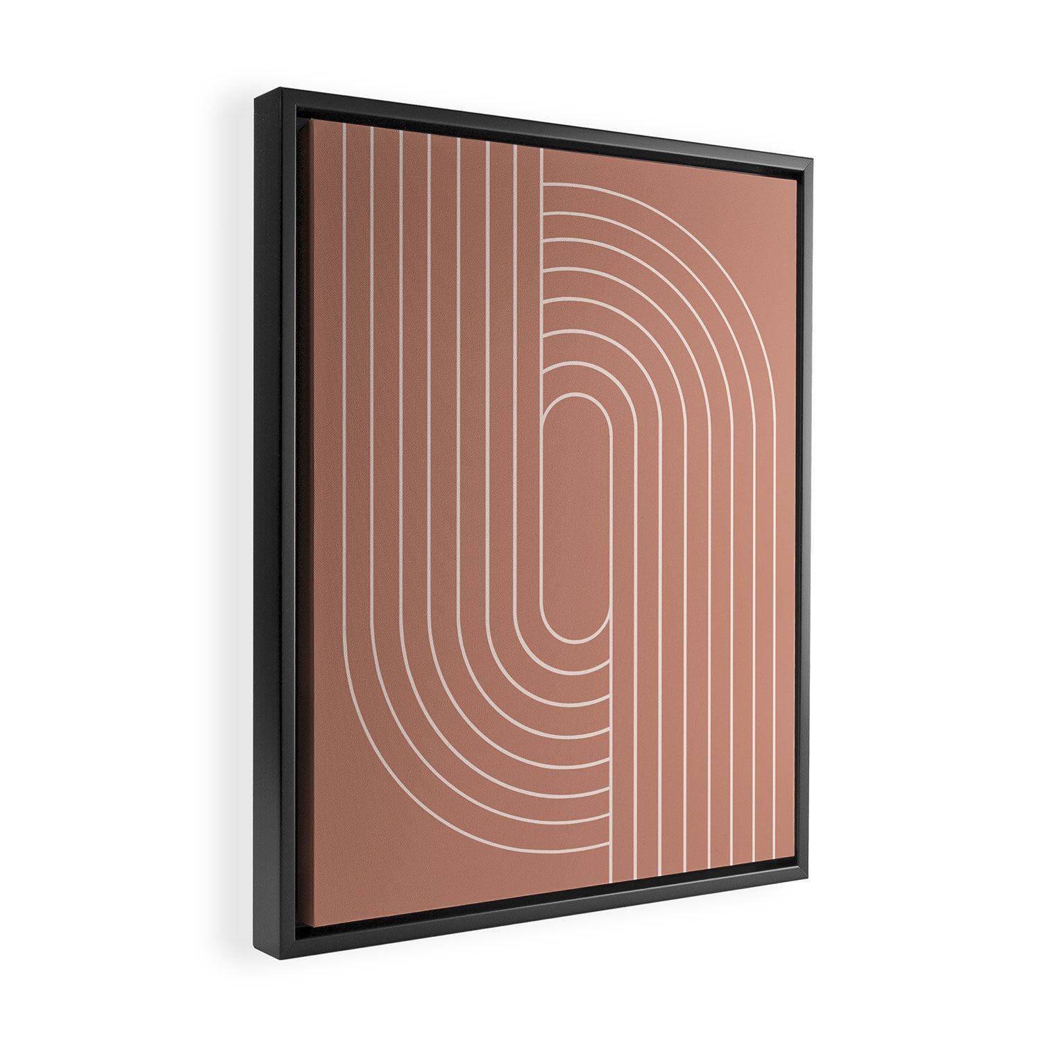 Oval Lines Abstract XXXI Framed Canvas Print Gallery Image 2