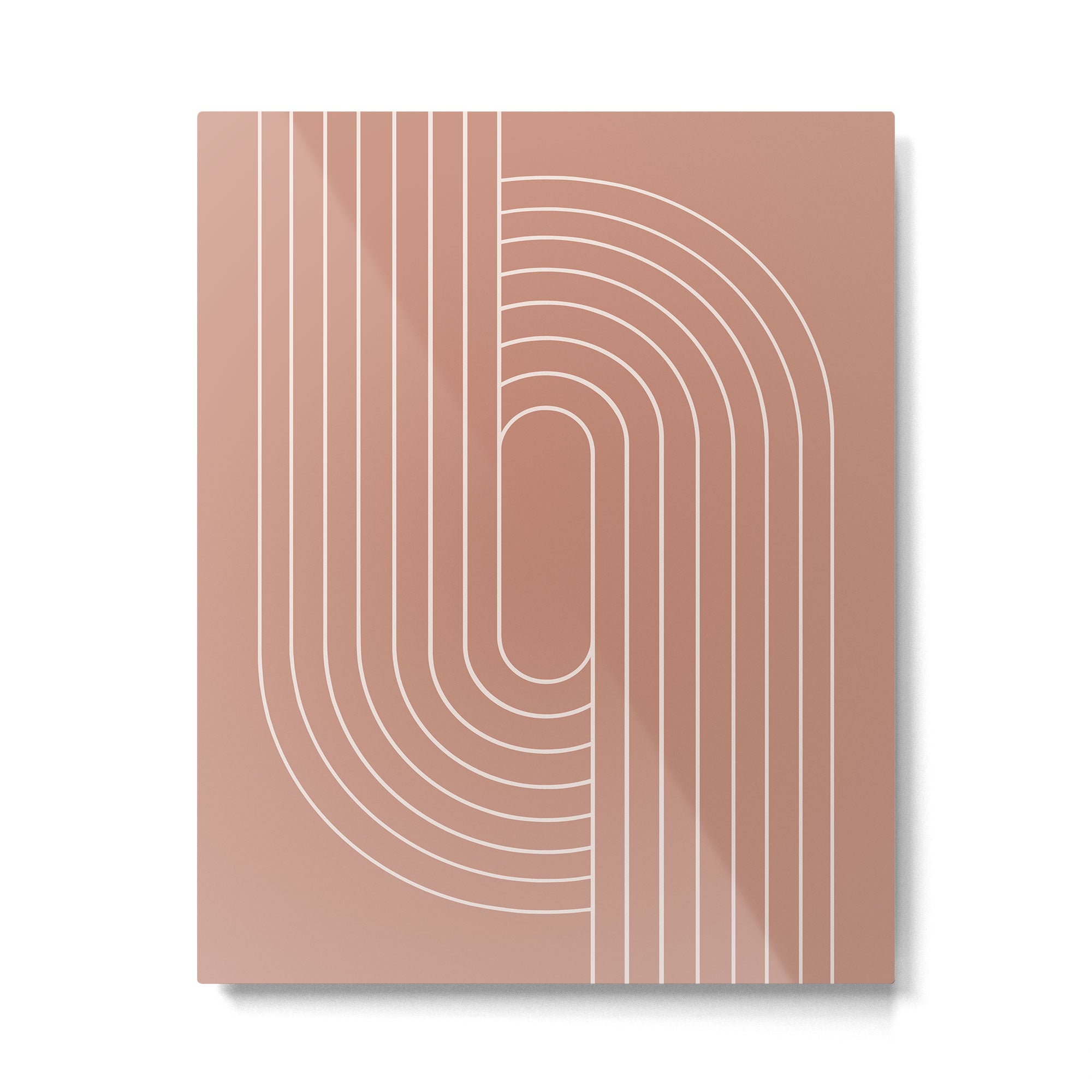 Oval Lines Abstract XXXI Metal Print Gallery Image 4