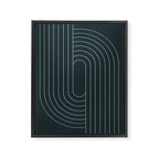 Oval Lines Abstract XXXIX Framed Canvas Print Gallery Image 6