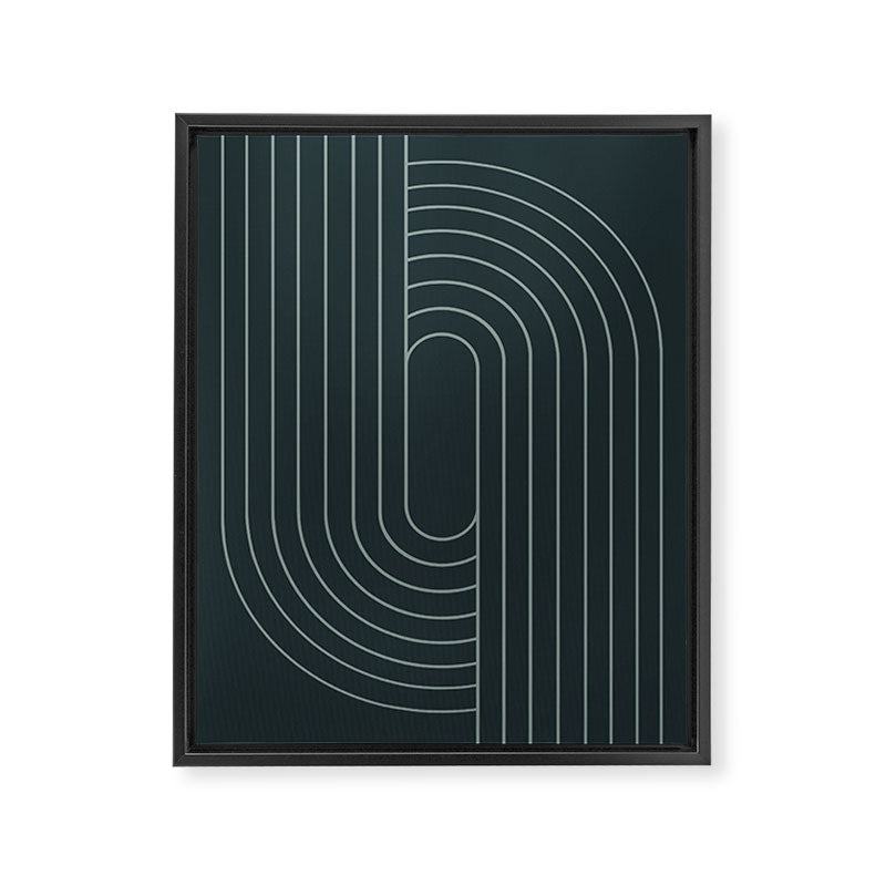 Oval Lines Abstract XXXIX Framed Canvas Print Gallery Image 6