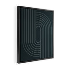 Oval Lines Abstract XXXIX Framed Canvas Print Gallery Image 2