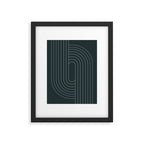 Oval Lines Abstract XXXIX Framed Art Print Gallery Image 5