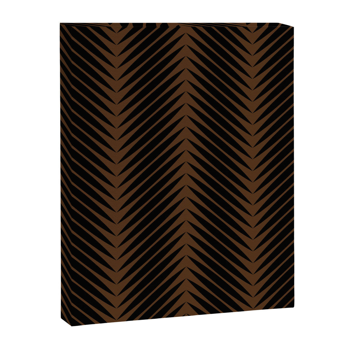 Palm Leaf Pattern - Dark Earthy Canvas Print Gallery Image 8