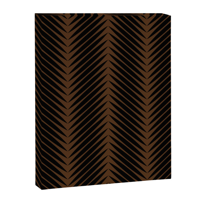 Palm Leaf Pattern - Dark Earthy Canvas Print Gallery Image 1