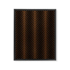Palm Leaf Pattern - Dark Earthy Framed Canvas Print Gallery Image 8