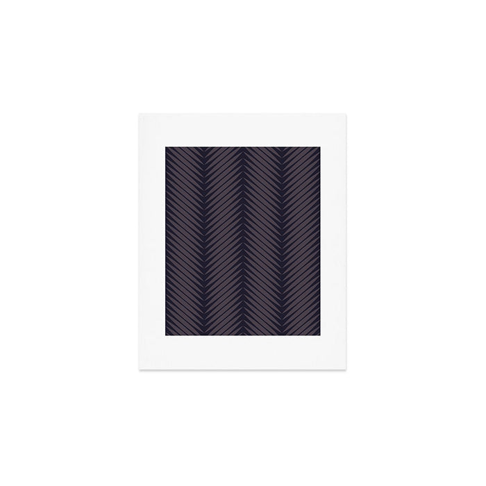 Palm Leaf Pattern - Midnight Art Print Gallery Image 1