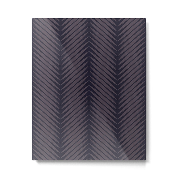 Palm Leaf Pattern - Midnight Metal Print Gallery Image 1