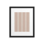 Palm Leaf Pattern - Neutral Beige Framed Art Print Gallery Image 6