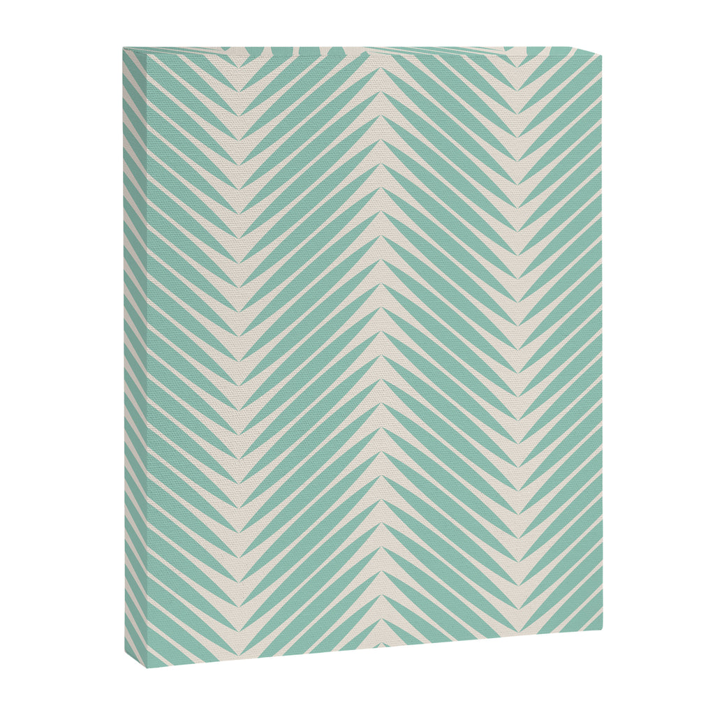 Palm Leaf Pattern - Turquoise Canvas Print Gallery Image 8