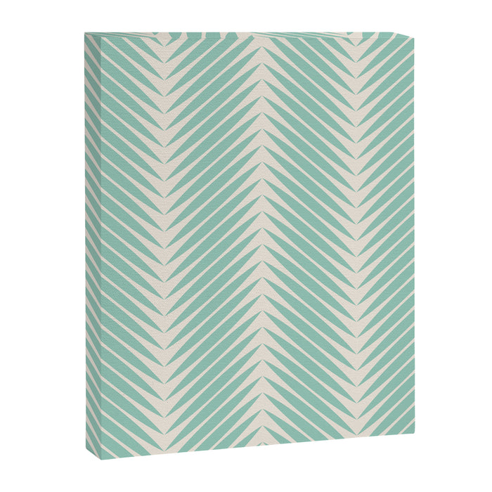 Palm Leaf Pattern - Turquoise Canvas Print Gallery Image 1