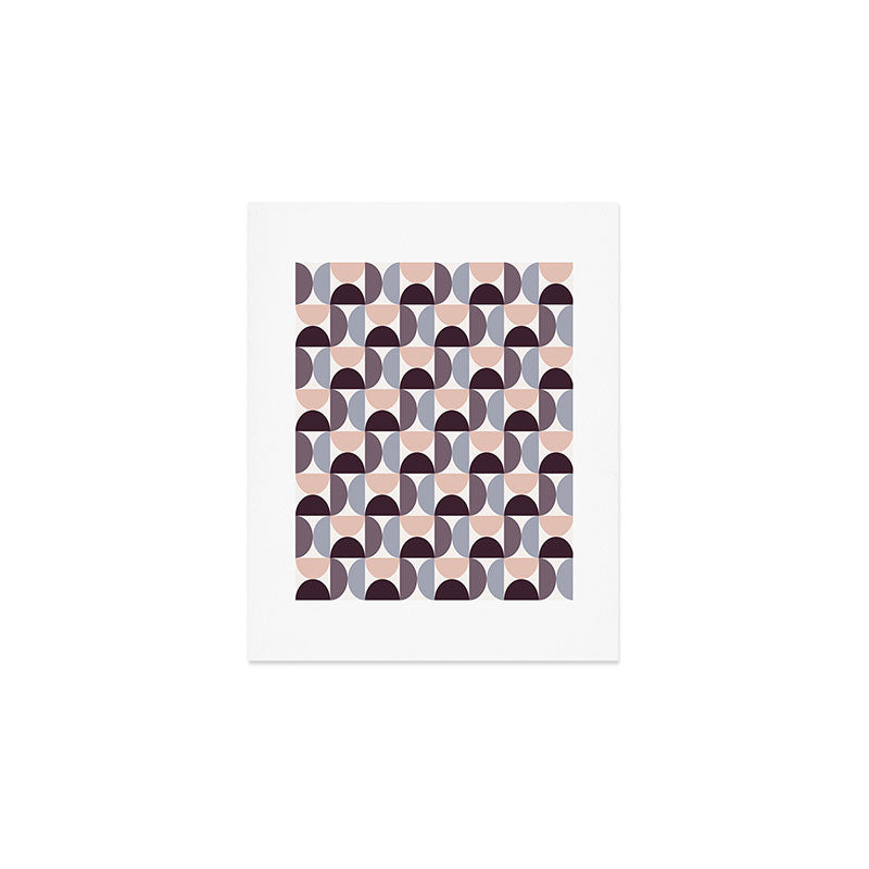 Bauhaus Mid Century Modern Geometric Pattern XIV Art Print Gallery Image 1