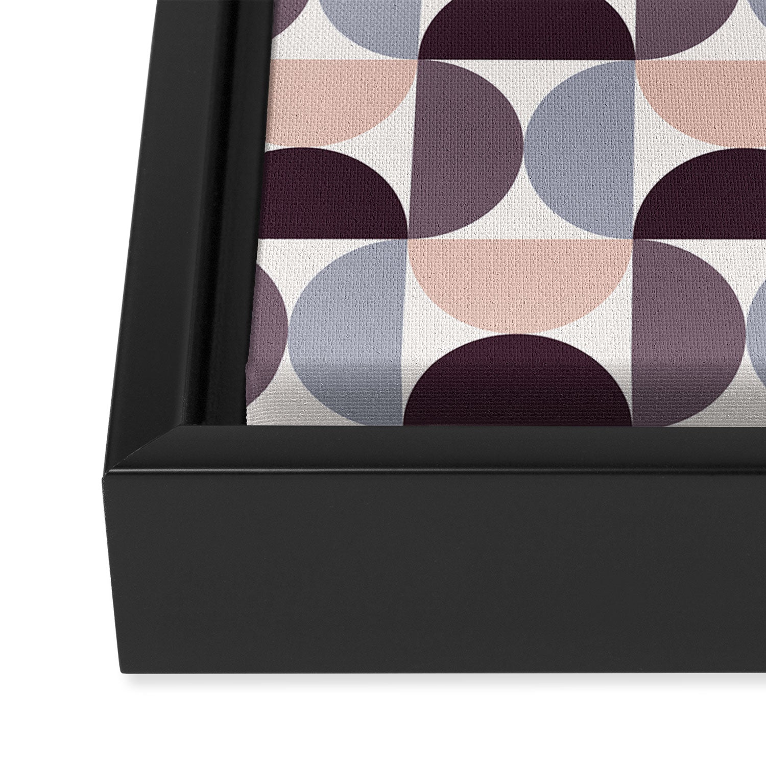 Bauhaus Mid Century Modern Geometric Pattern XIV Framed Canvas Print Gallery Image 3