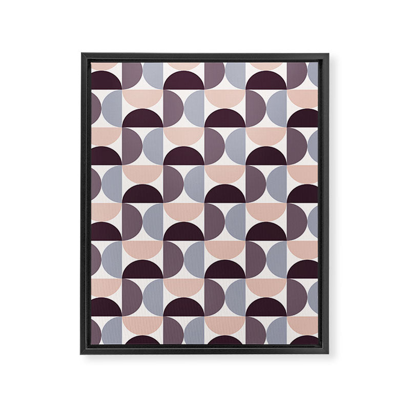 Bauhaus Mid Century Modern Geometric Pattern XIV Framed Canvas Print Gallery Image 8