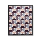 Bauhaus Mid Century Modern Geometric Pattern XIV Framed Canvas Print Gallery Image 8