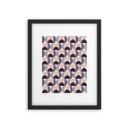 Bauhaus Mid Century Modern Geometric Pattern XIV Framed Art Print Gallery Image 4