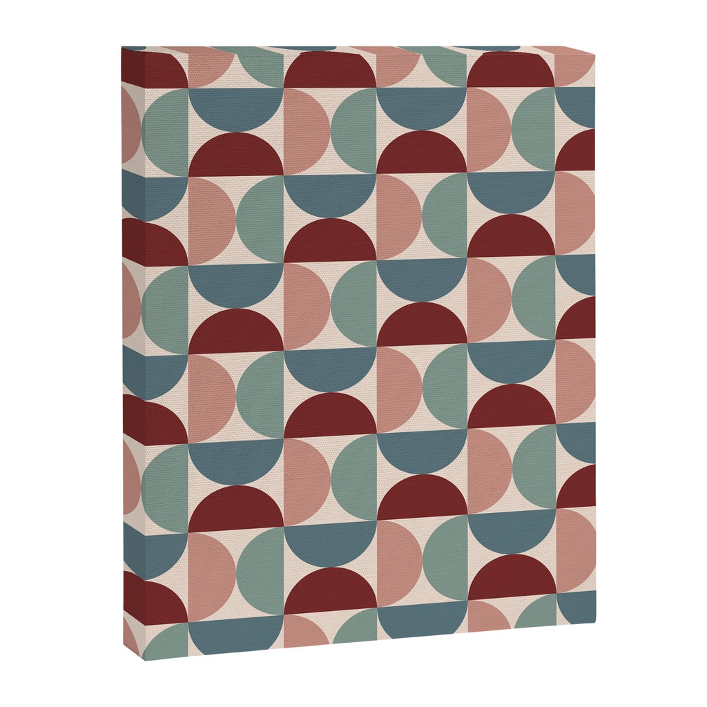Bauhaus Mid Century Modern Geometric Pattern XV Canvas Print Gallery Image 8