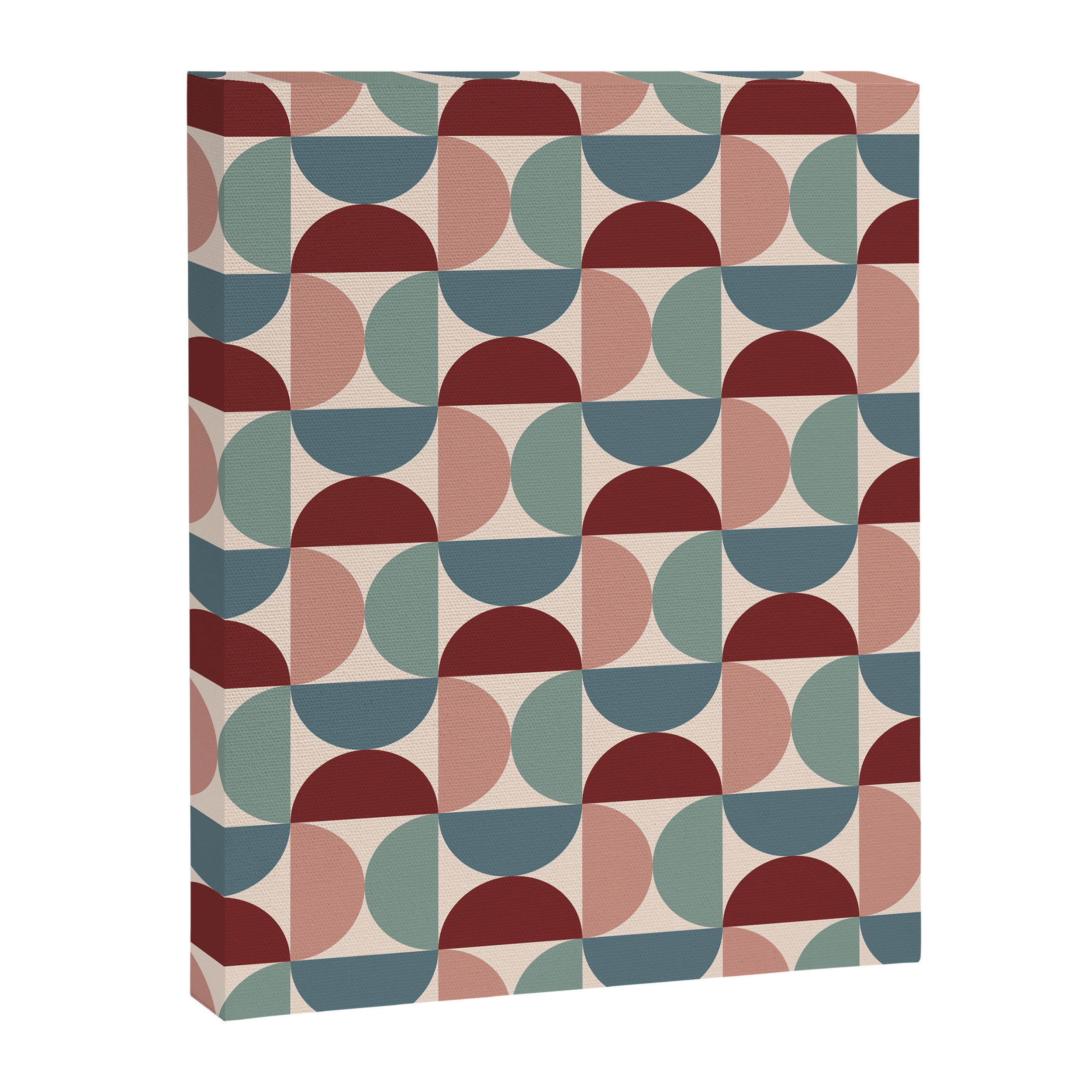 Bauhaus Mid Century Modern Geometric Pattern XV Canvas Print Gallery Image 8
