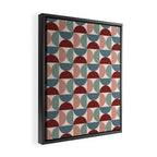 Bauhaus Mid Century Modern Geometric Pattern XV Framed Canvas Print Gallery Image 2