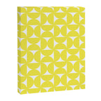 Patterned Geometric Shapes CLVI Bright Yellow Canvas Print Gallery Image 8