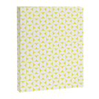 Patterned Geometric Shapes CLVII White and Bright Yellow Canvas Print Gallery Image 8