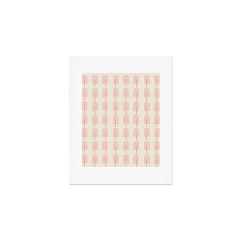 Pink Popsicle Pattern Art Print Gallery Image 1