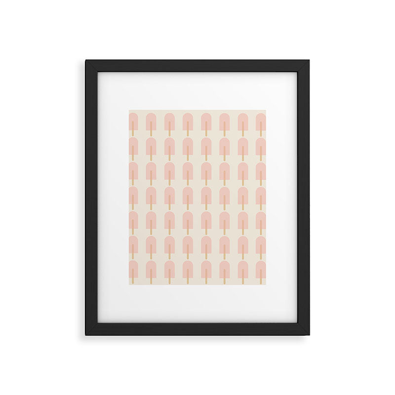 Pink Popsicle Pattern Framed Art Print Gallery Image 6