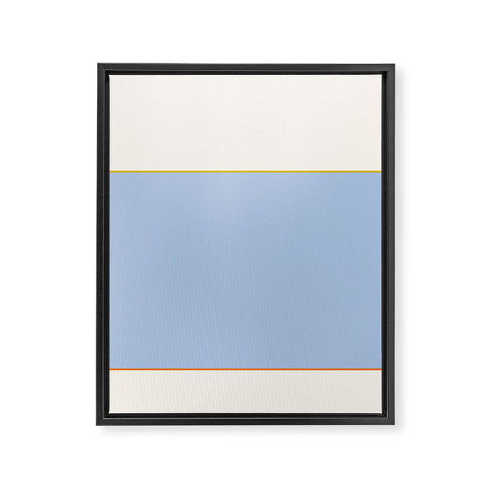 Poolside Color Block Framed Canvas Print Gallery Image 1