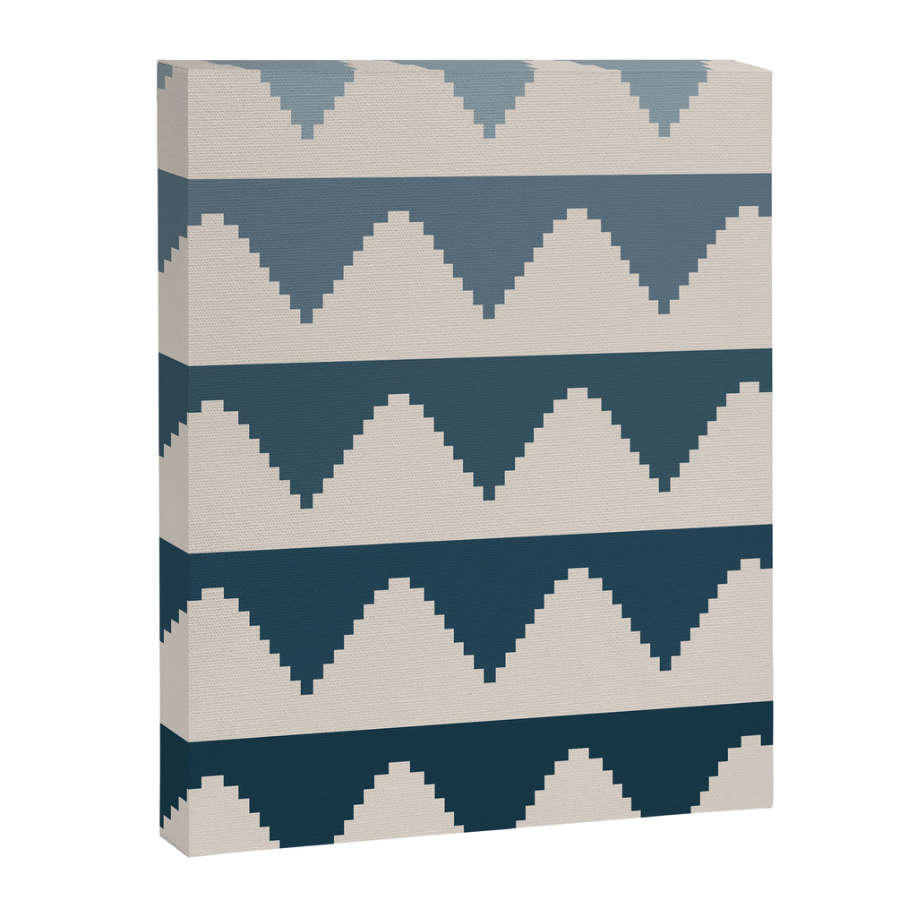 Pyramids Blue Gradient Canvas Print Gallery Image 8