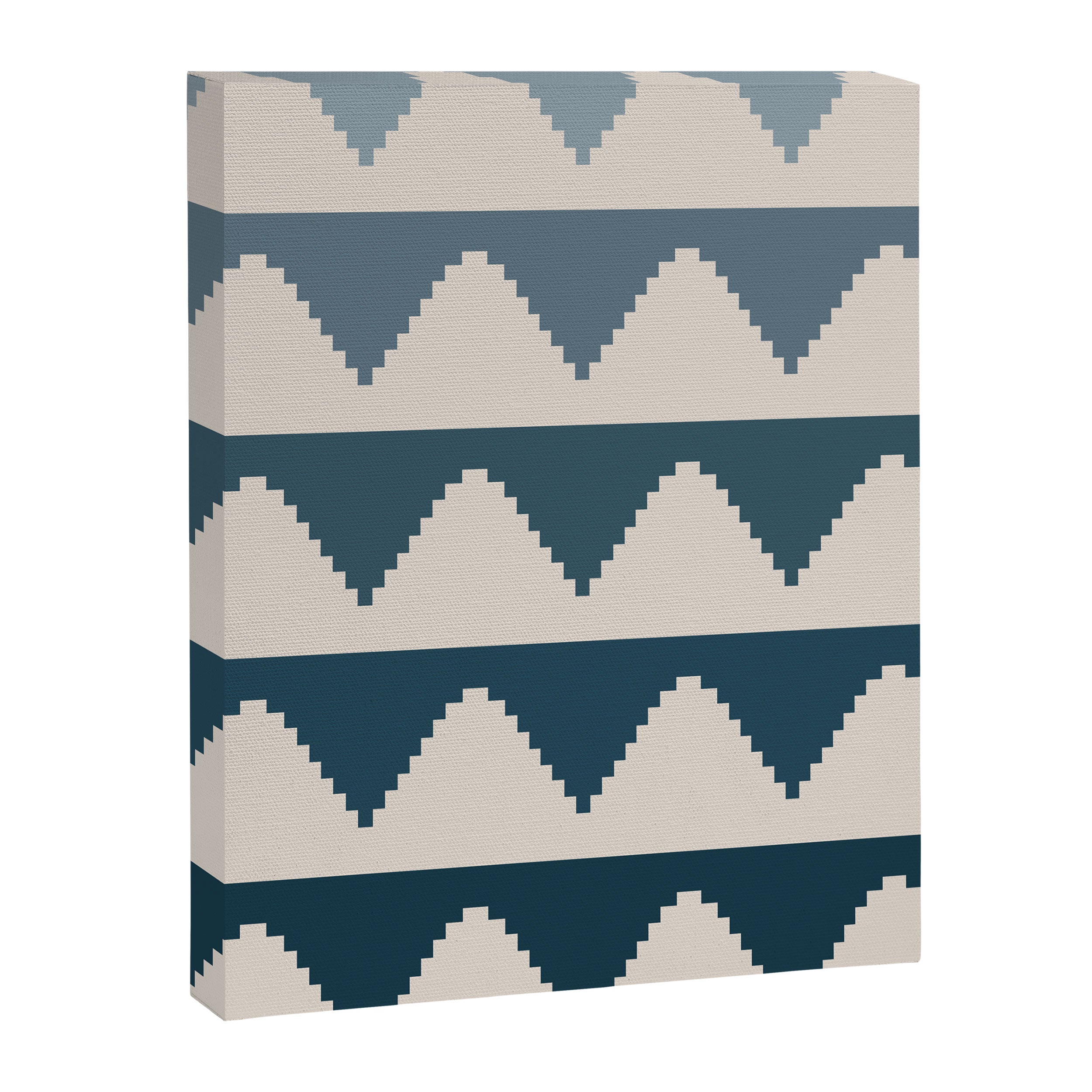 Pyramids Blue Gradient Canvas Print Gallery Image 8