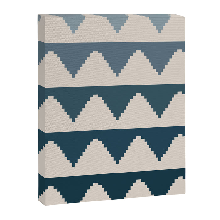 Pyramids Blue Gradient Canvas Print Gallery Image 1