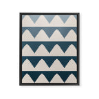 Pyramids Blue Gradient Framed Canvas Print Gallery Image 8