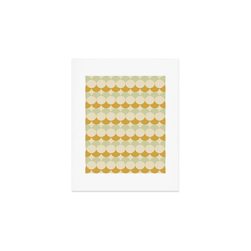 Retro Circular Pattern III Art Print Gallery Image 1