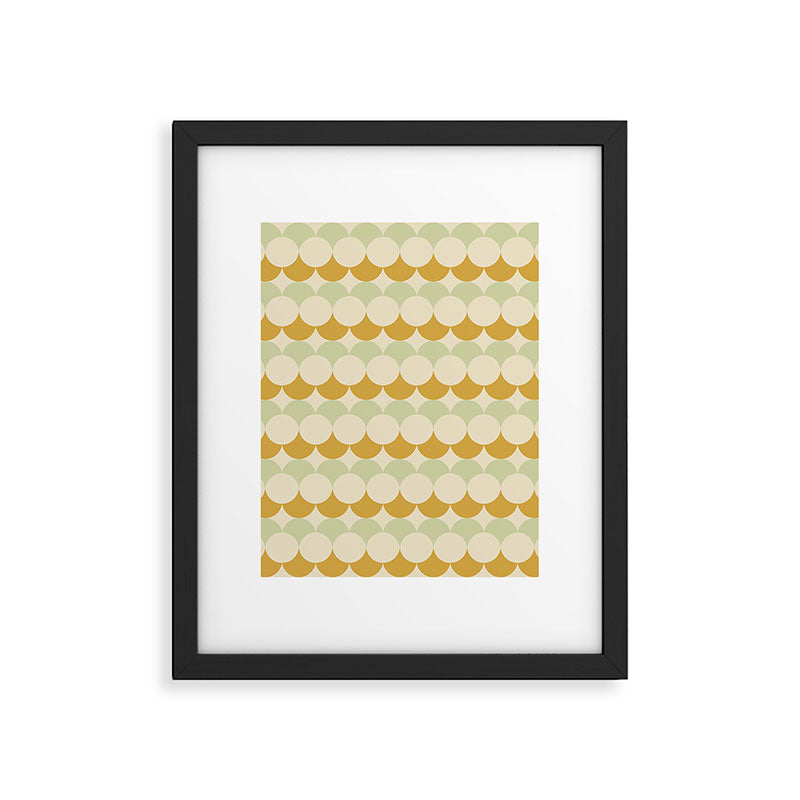 Retro Circular Pattern III Framed Art Print Gallery Image 6
