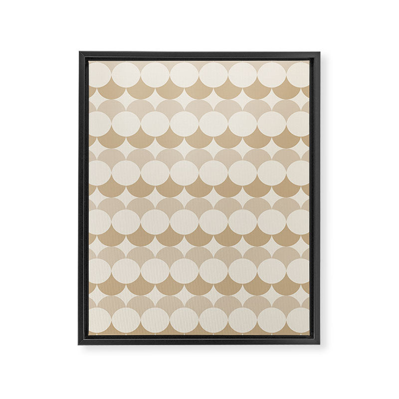 Retro Circular Pattern XX Framed Canvas Print Gallery Image 8