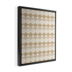 Retro Circular Pattern XX Framed Canvas Print Gallery Image 2