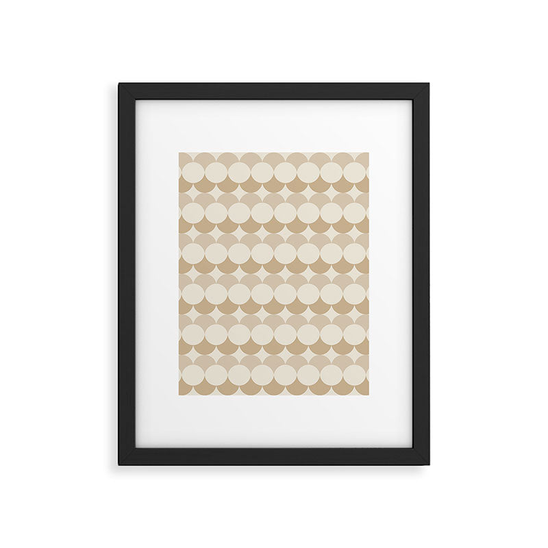 Retro Circular Pattern XX Framed Art Print Gallery Image 6