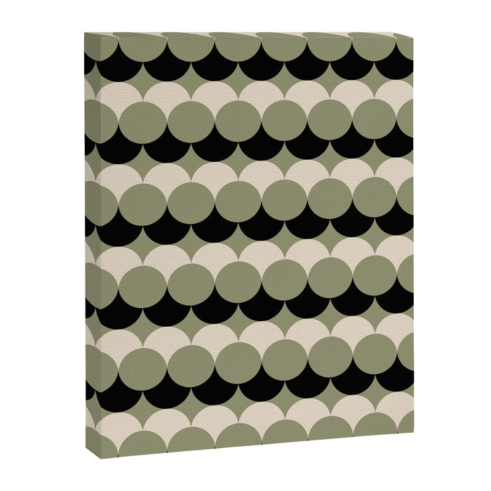 Retro Circular Pattern XXIV Canvas Print Gallery Image 1