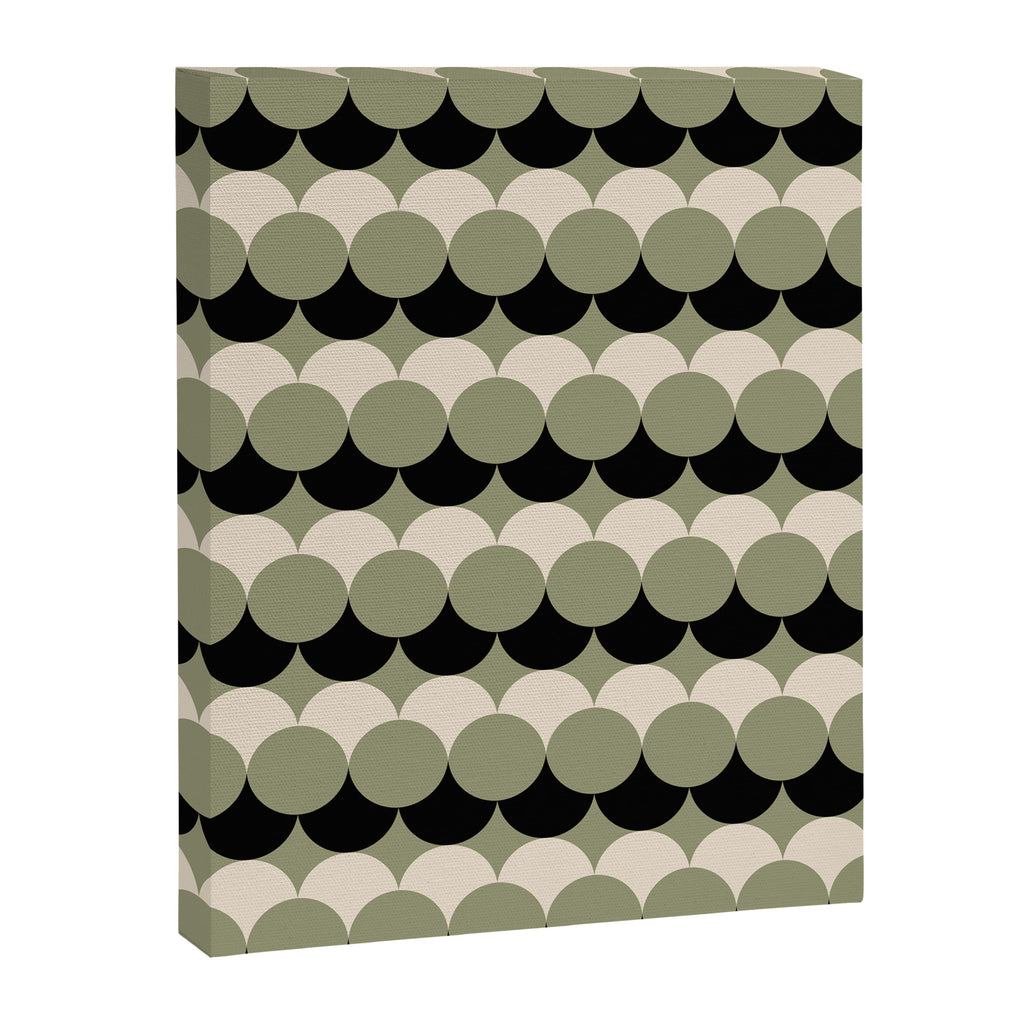 Retro Circular Pattern XXIV Canvas Print Gallery Image 8