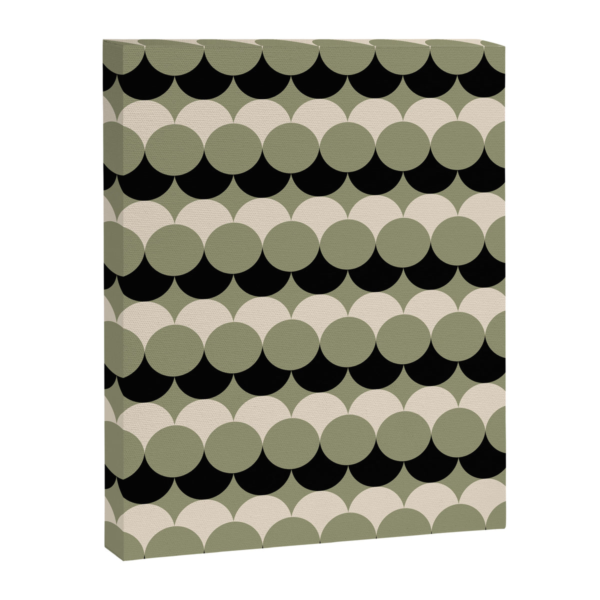 Retro Circular Pattern XXIV Canvas Print Gallery Image 8